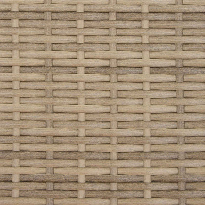 vidaXL Cabinet Beige 70 x 50 x 87 cm Polyester and Roly Ratten