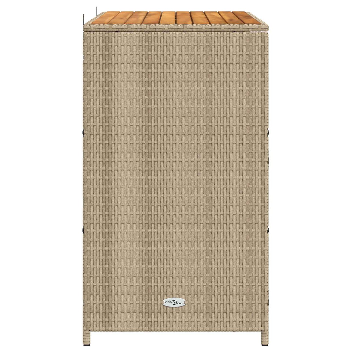 vidaXL Cabinet Beige 70 x 50 x 87 cm Polyester and Roly Ratten