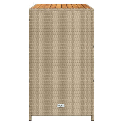 vidaXL Cabinet Beige 70 x 50 x 87 cm Polyester and Roly Ratten