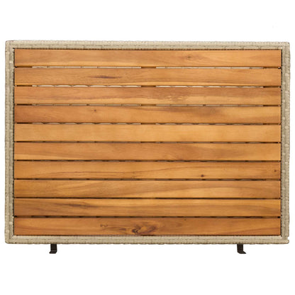 vidaXL Cabinet Beige 70 x 50 x 87 cm Polyester and Roly Ratten