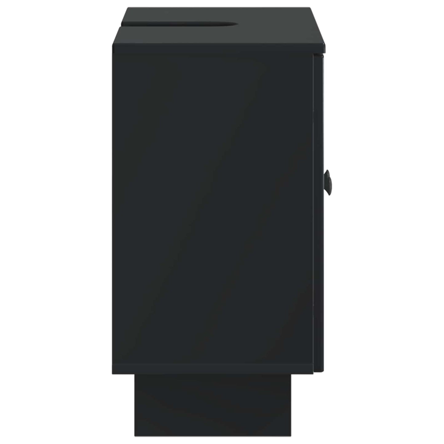 vidaXL Bathroom Sink Cabinet EDE Black 59.5 x 31.5x 59 cm