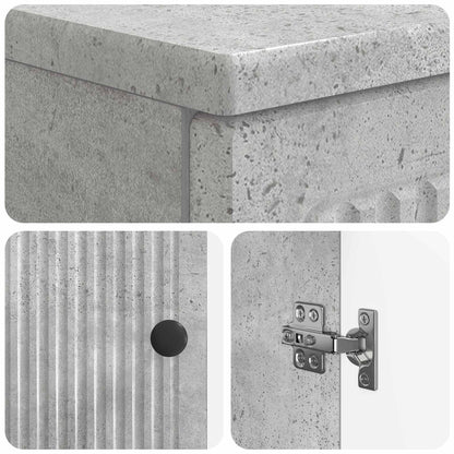 vidaXL Bathroom Sink Cabinet EDE Concrete Grey 59.5 x 31.5x 59 cm