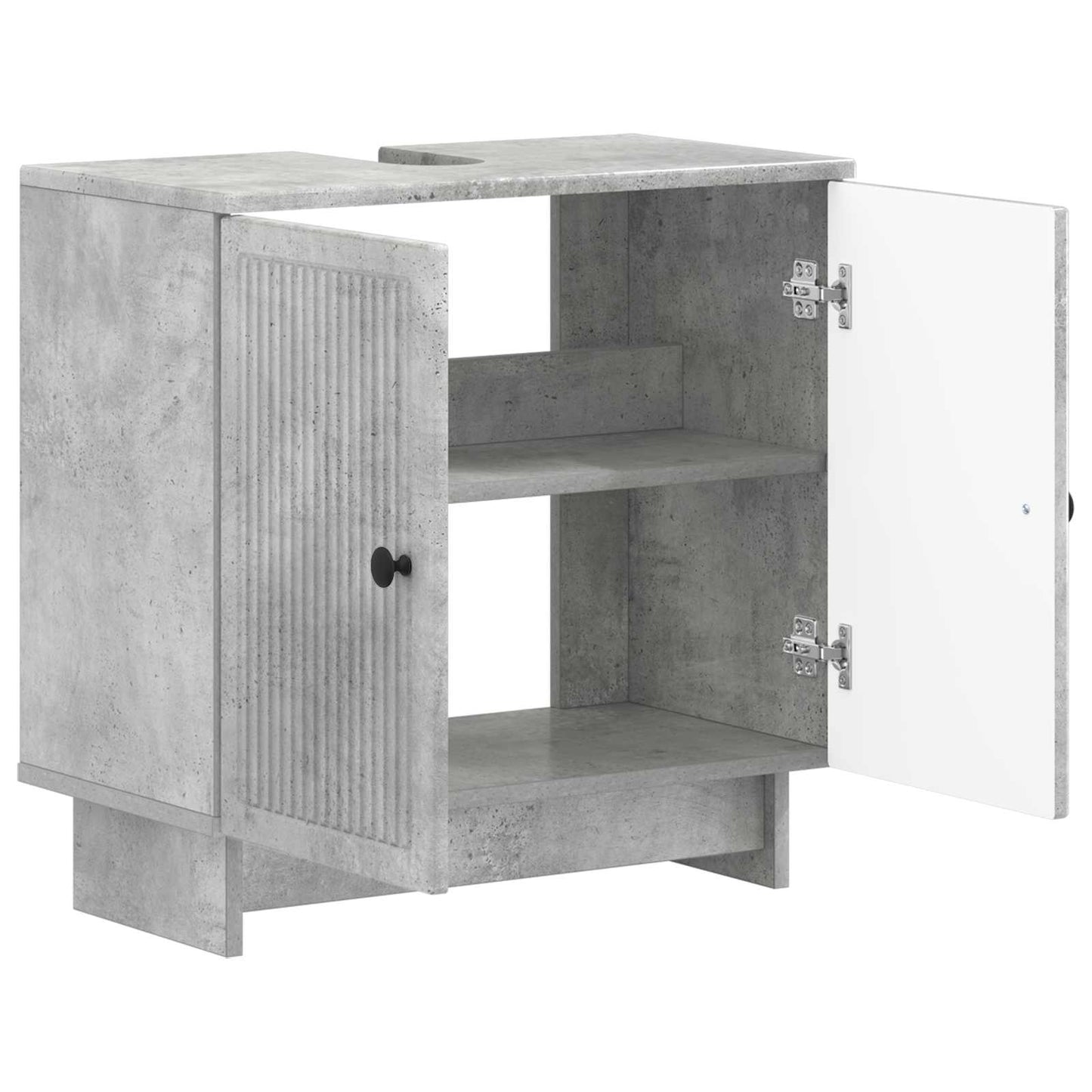 vidaXL Bathroom Sink Cabinet EDE Concrete Grey 59.5 x 31.5x 59 cm