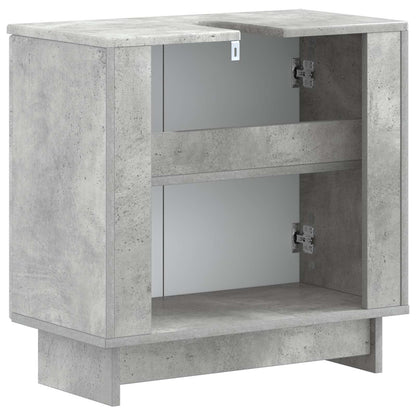 vidaXL Bathroom Sink Cabinet EDE Concrete Grey 59.5 x 31.5x 59 cm