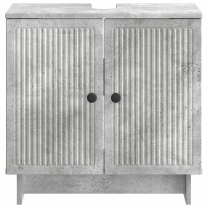 vidaXL Bathroom Sink Cabinet EDE Concrete Grey 59.5 x 31.5x 59 cm