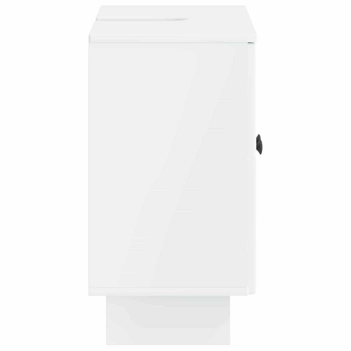 vidaXL Bathroom Sink Cabinet EDE High Gloss White 59.5 x 31.5x 59 cm