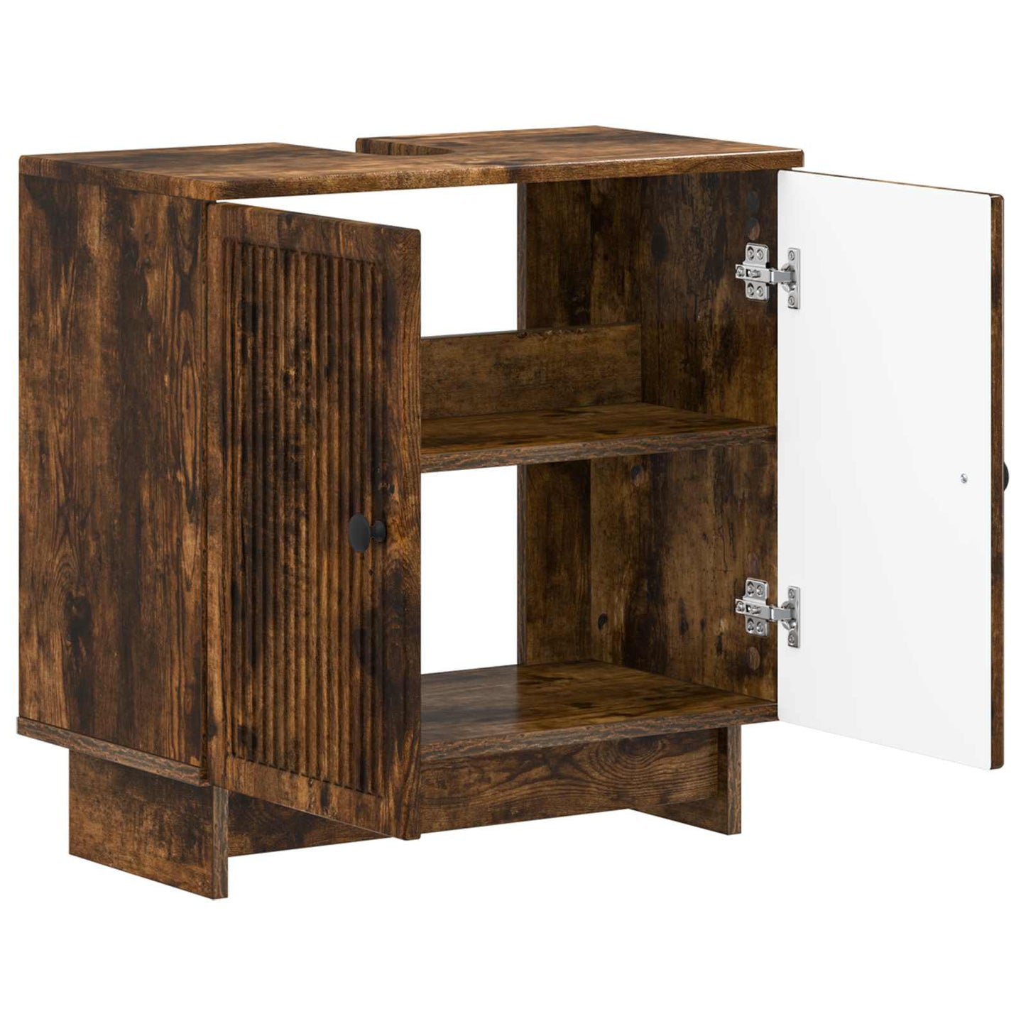 vidaXL Bathroom Sink Cabinet EDE Smoked Oak 59.5 x 31.5x 59 cm