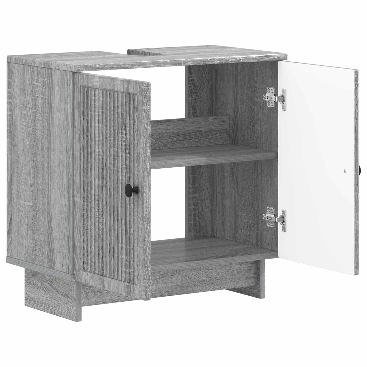 vidaXL Bathroom Sink Cabinet EDE Grey Sonoma 59.5 x 31.5x 59 cm