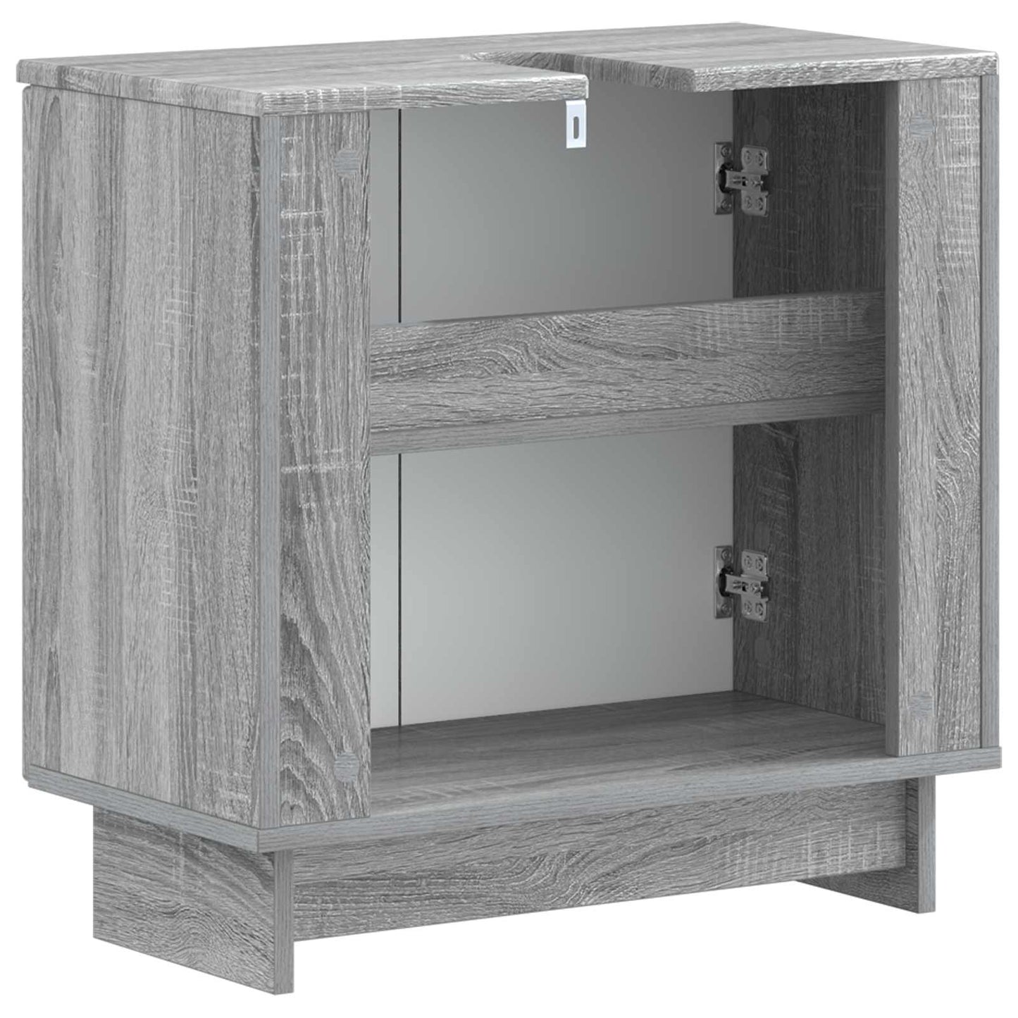 vidaXL Bathroom Sink Cabinet EDE Grey Sonoma 59.5 x 31.5x 59 cm