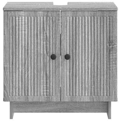 vidaXL Bathroom Sink Cabinet EDE Grey Sonoma 59.5 x 31.5x 59 cm