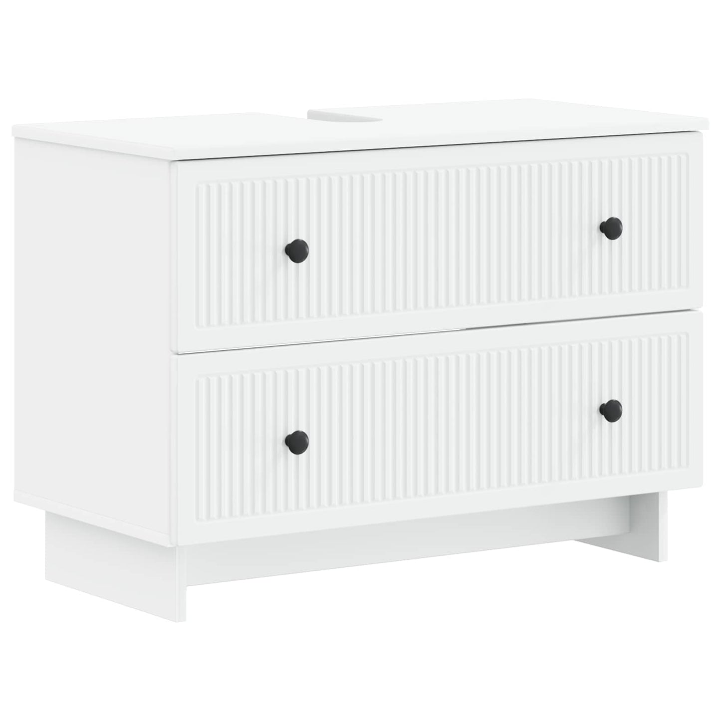 vidaXL Bathroom Sink Cabinet EDE White 82 x 41x 59 cm Engineered Wood