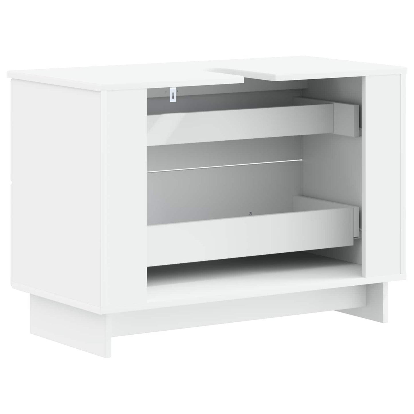 vidaXL Bathroom Sink Cabinet EDE White 82 x 41x 59 cm Engineered Wood