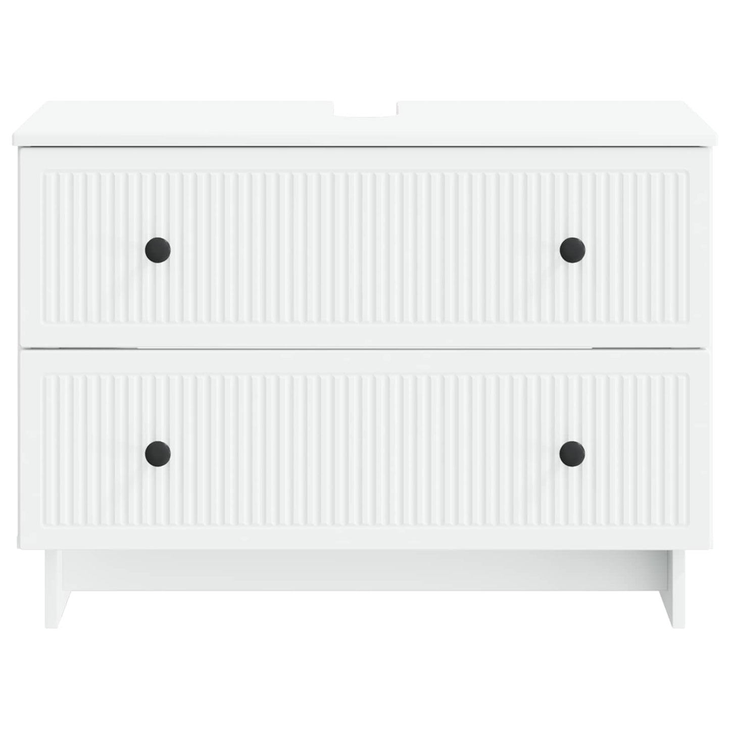 vidaXL Bathroom Sink Cabinet EDE White 82 x 41x 59 cm Engineered Wood