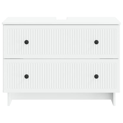 vidaXL Bathroom Sink Cabinet EDE White 82 x 41x 59 cm Engineered Wood