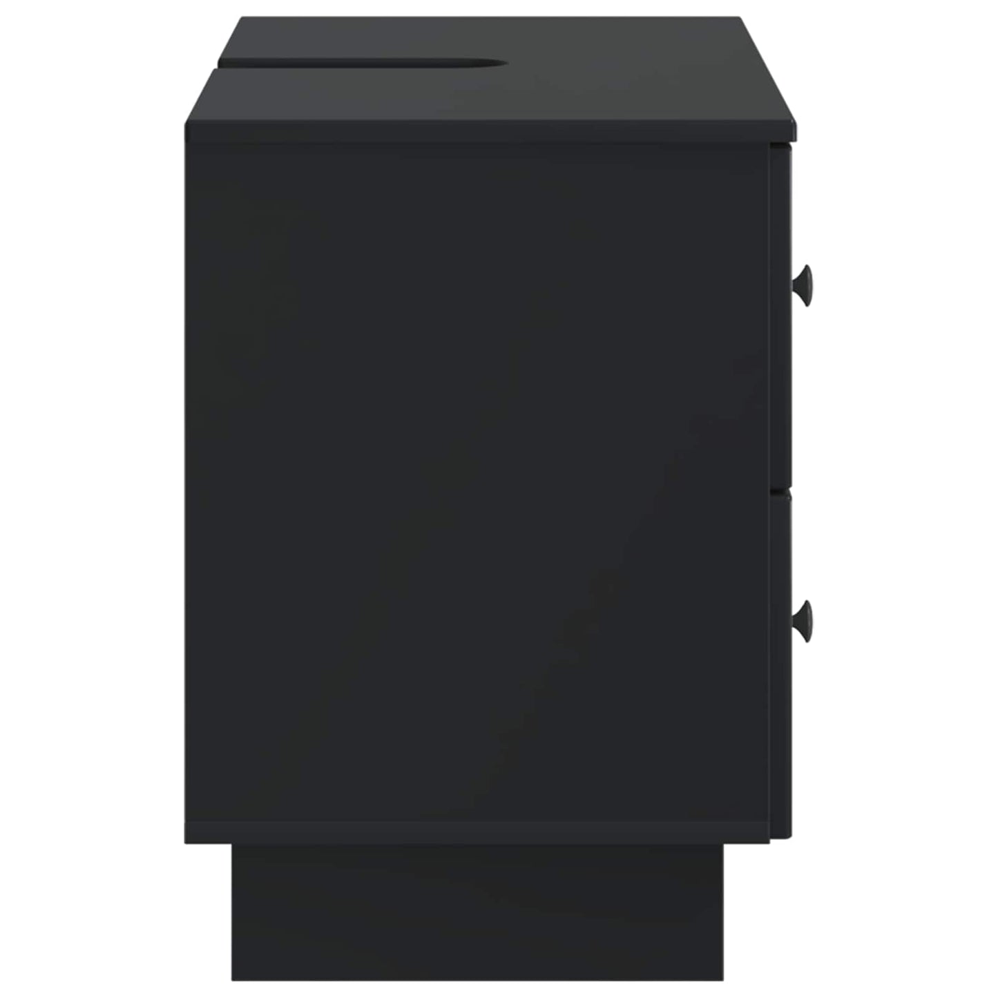 vidaXL Bathroom Sink Cabinet EDE Black 82 x 41x 59 cm Engineered Wood
