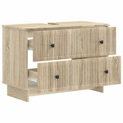 vidaXL Bathroom Sink Cabinet EDE Sonoma Oak 82 x 41x 59 cm