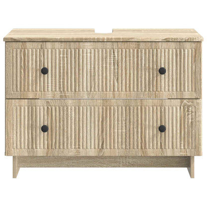 vidaXL Bathroom Sink Cabinet EDE Sonoma Oak 82 x 41x 59 cm