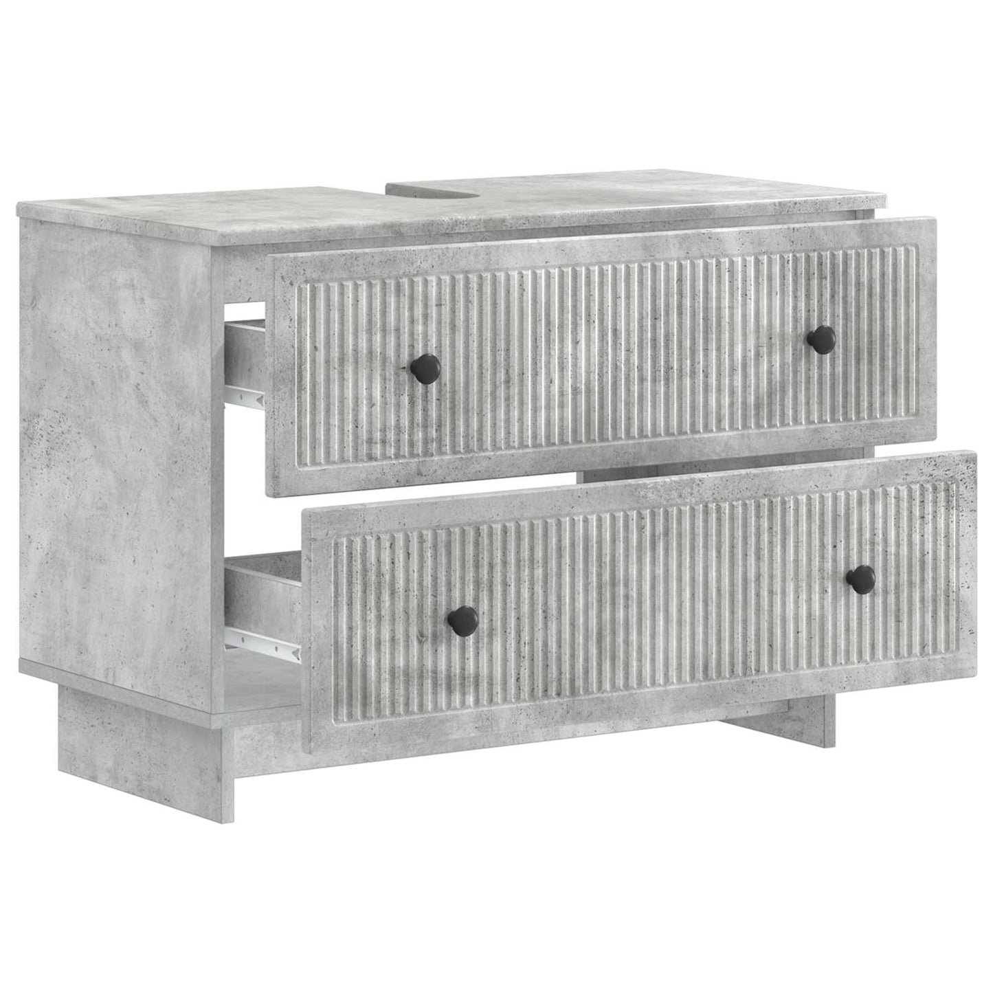 vidaXL Bathroom Sink Cabinet EDE Concrete Grey 82 x 41x 59 cm