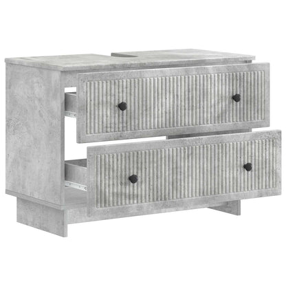 vidaXL Bathroom Sink Cabinet EDE Concrete Grey 82 x 41x 59 cm