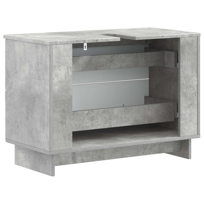 vidaXL Bathroom Sink Cabinet EDE Concrete Grey 82 x 41x 59 cm