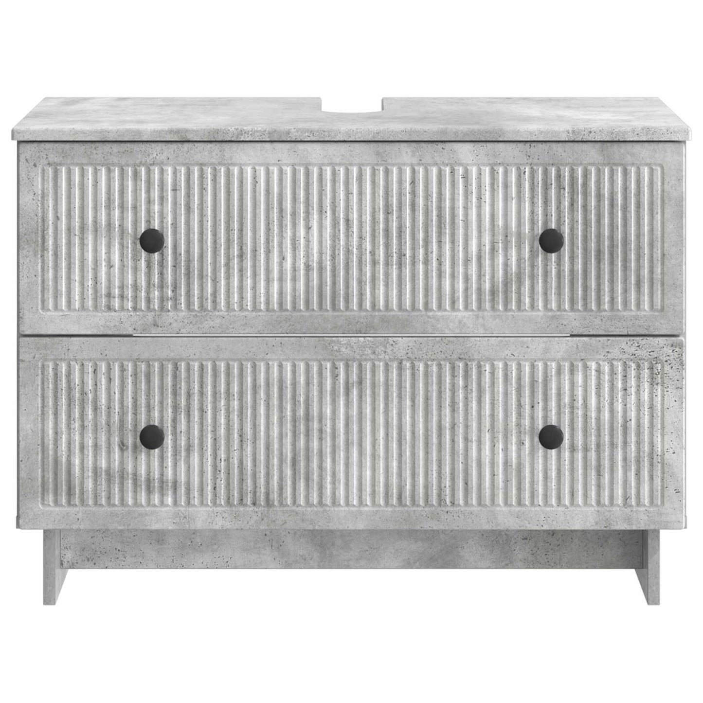 vidaXL Bathroom Sink Cabinet EDE Concrete Grey 82 x 41x 59 cm