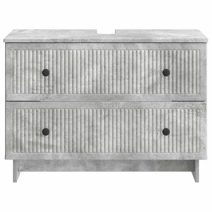 vidaXL Bathroom Sink Cabinet EDE Concrete Grey 82 x 41x 59 cm