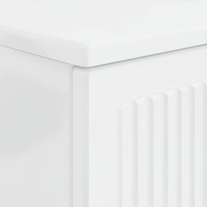 vidaXL Bathroom Sink Cabinet EDE High Gloss White 82 x 41x 59 cm
