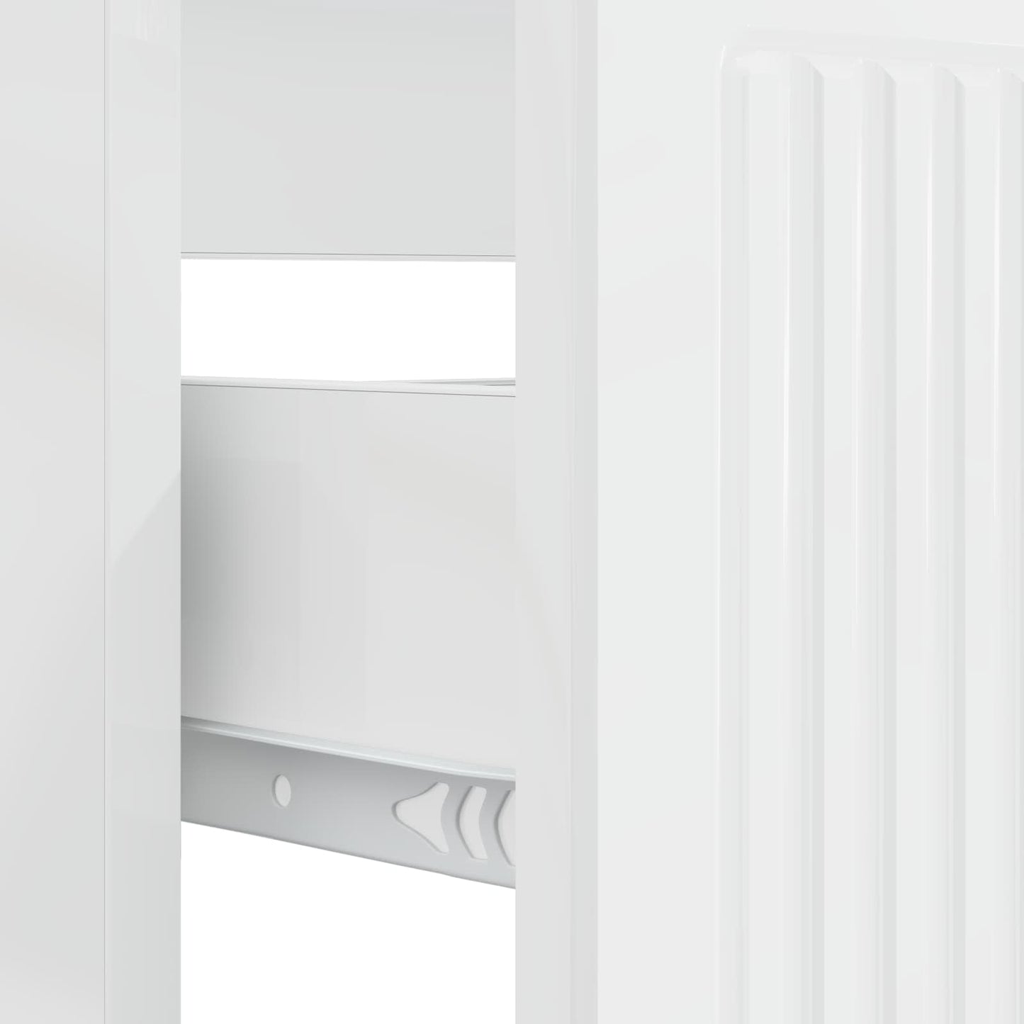 vidaXL Bathroom Sink Cabinet EDE High Gloss White 82 x 41x 59 cm