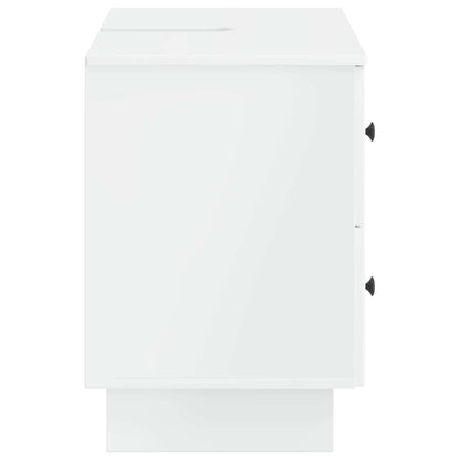 vidaXL Bathroom Sink Cabinet EDE High Gloss White 82 x 41x 59 cm
