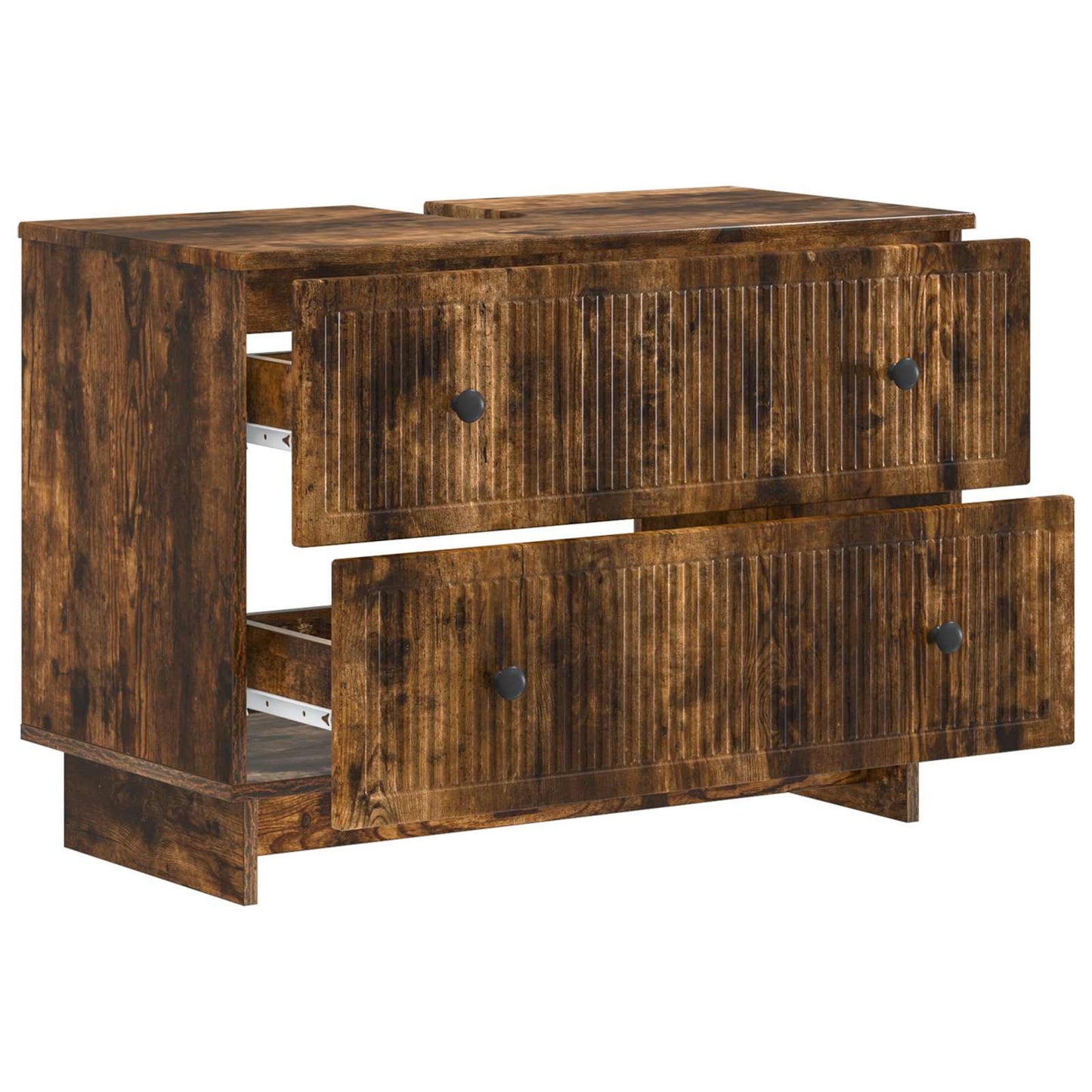 vidaXL Bathroom Sink Cabinet EDE Smoked Oak 82 x 41x 59 cm