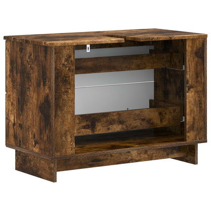 vidaXL Bathroom Sink Cabinet EDE Smoked Oak 82 x 41x 59 cm