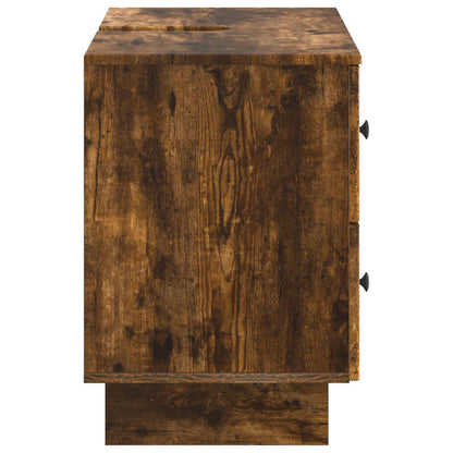 vidaXL Bathroom Sink Cabinet EDE Smoked Oak 82 x 41x 59 cm