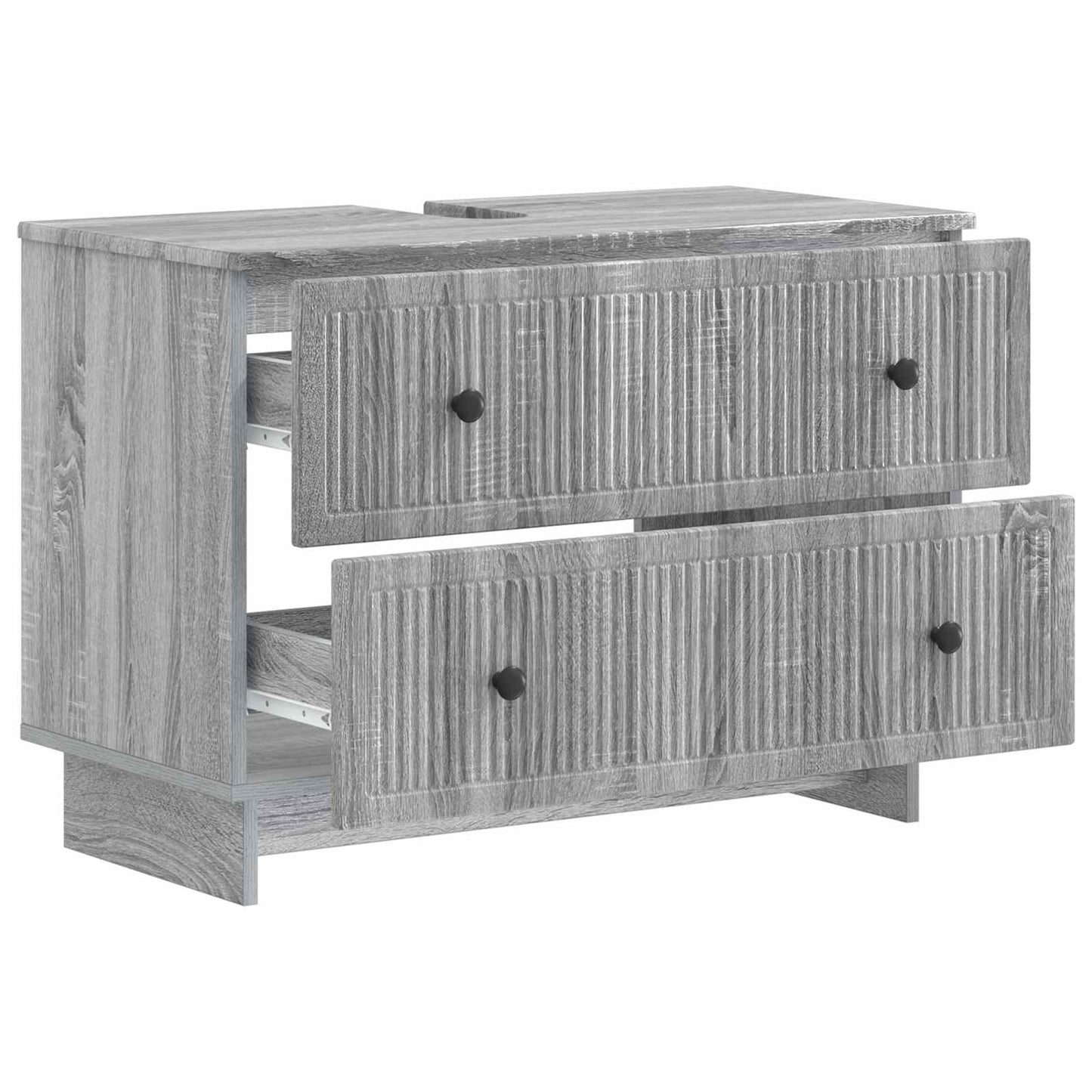 vidaXL Bathroom Sink Cabinet EDE Grey Sonoma 82 x 41x 59 cm