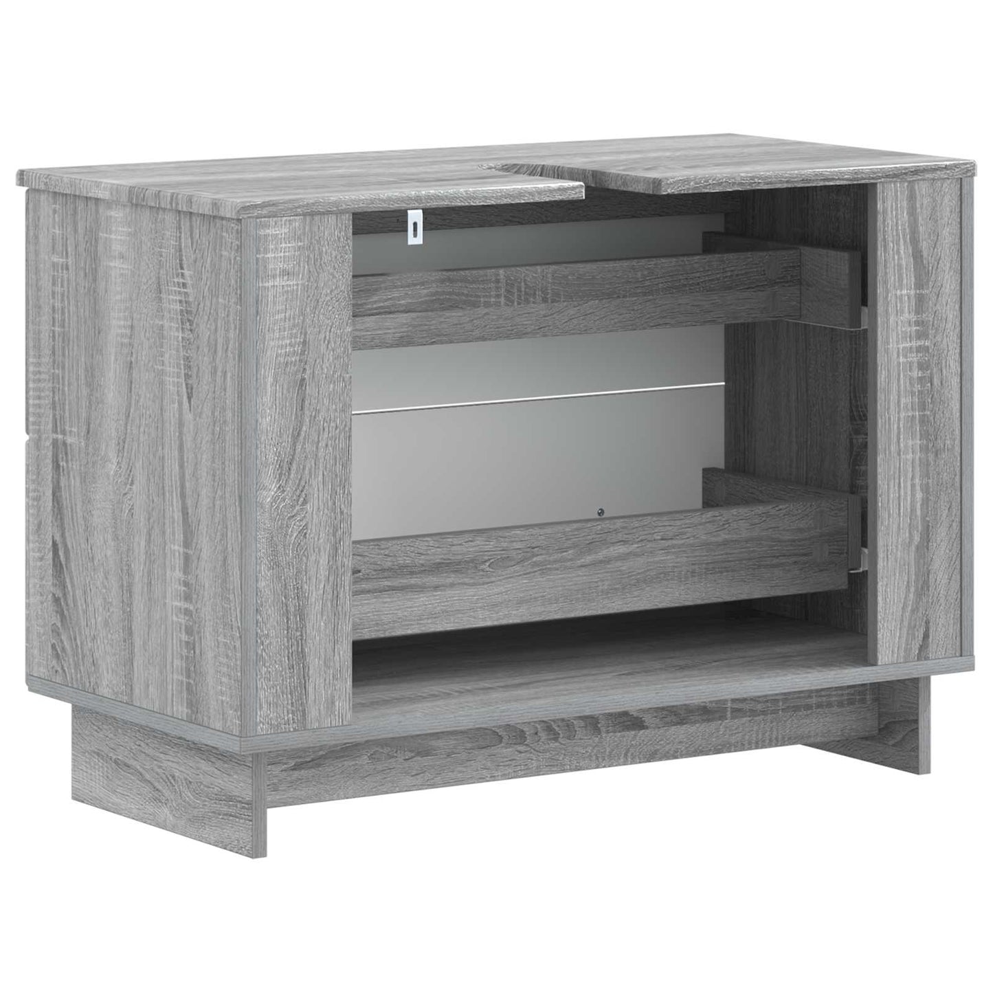 vidaXL Bathroom Sink Cabinet EDE Grey Sonoma 82 x 41x 59 cm