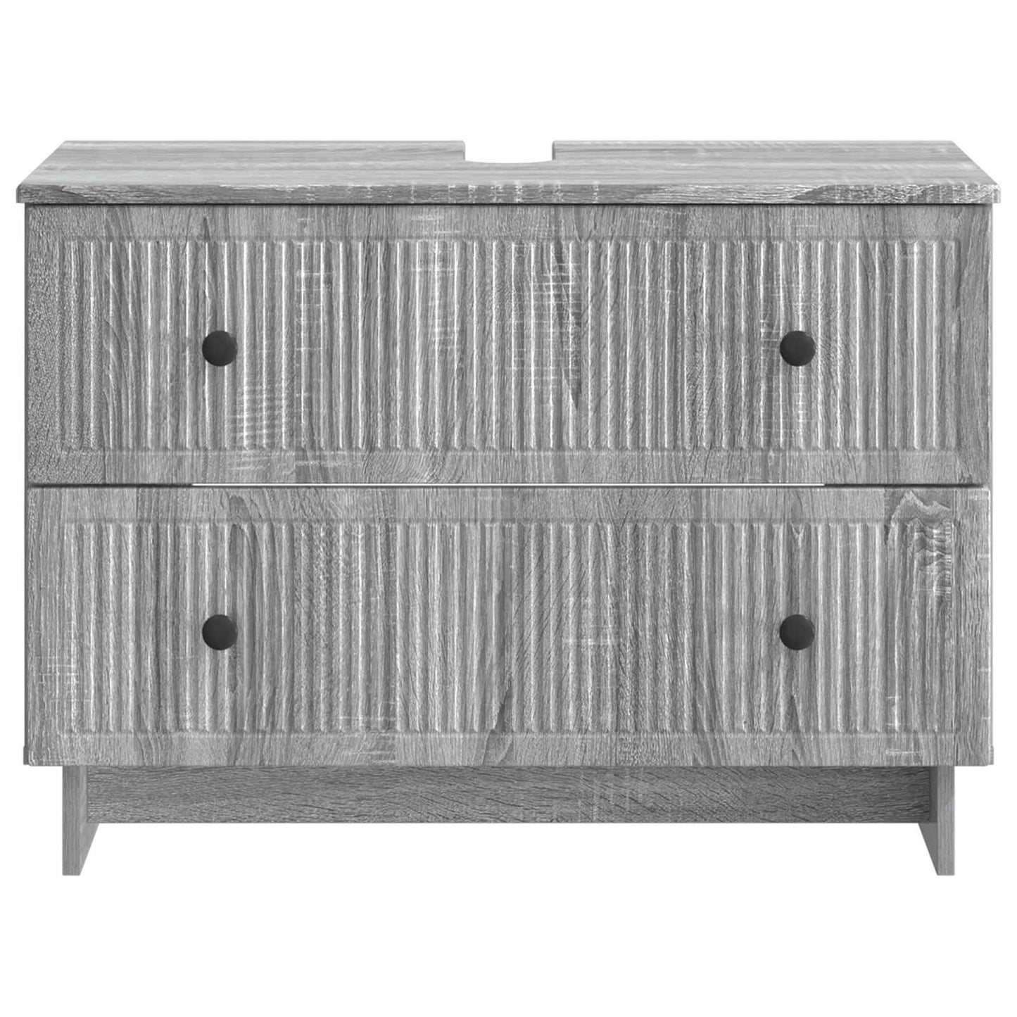 vidaXL Bathroom Sink Cabinet EDE Grey Sonoma 82 x 41x 59 cm