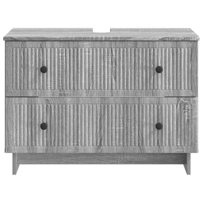 vidaXL Bathroom Sink Cabinet EDE Grey Sonoma 82 x 41x 59 cm