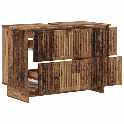 vidaXL Bathroom Sink Cabinet EDE Old Wood 82 x 41x 59 cm