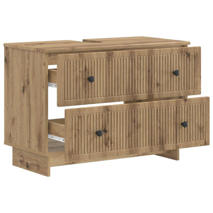 vidaXL Bathroom Sink Cabinet EDE Artisan Oak 82 x 41x 59 cm