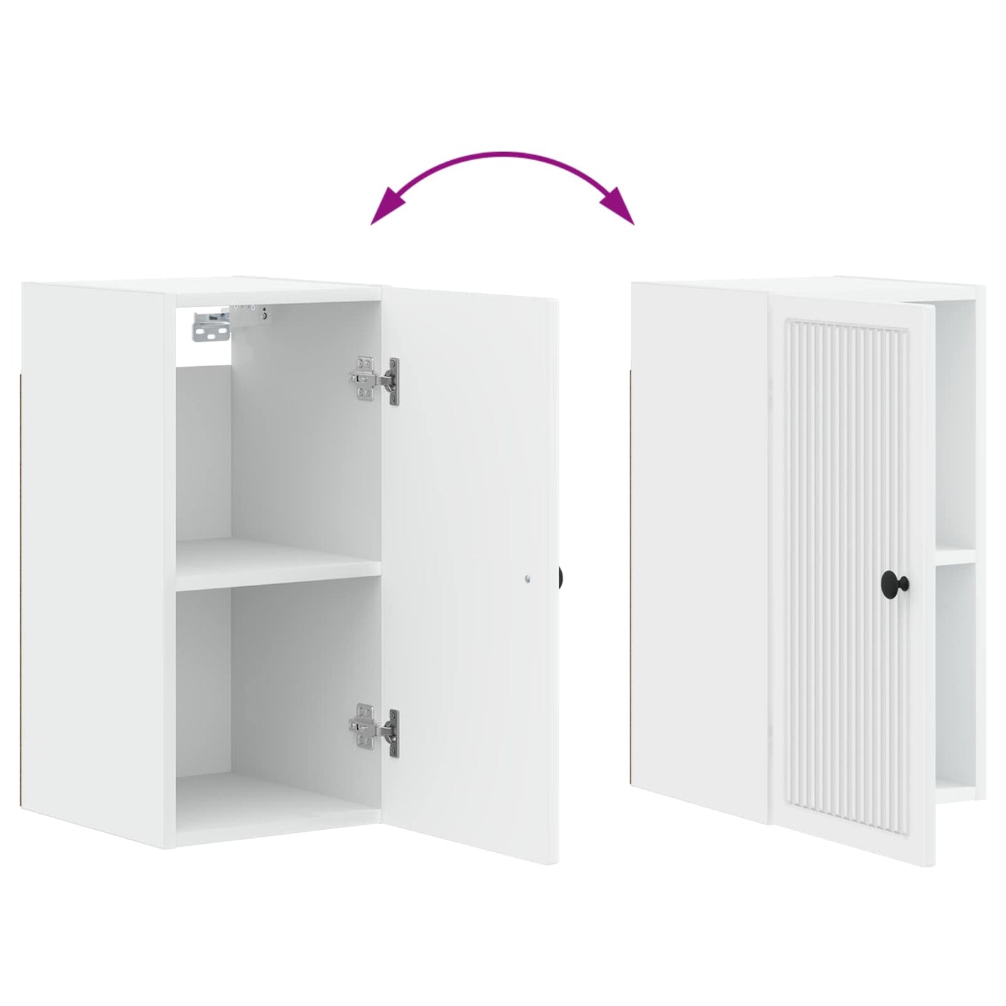 vidaXL Bathroom Wall Cabinet EDE White 30 x 31 x 59 cm Engineered Wood