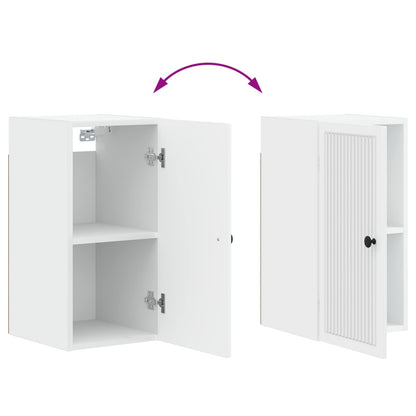 vidaXL Bathroom Wall Cabinet EDE White 30 x 31 x 59 cm Engineered Wood