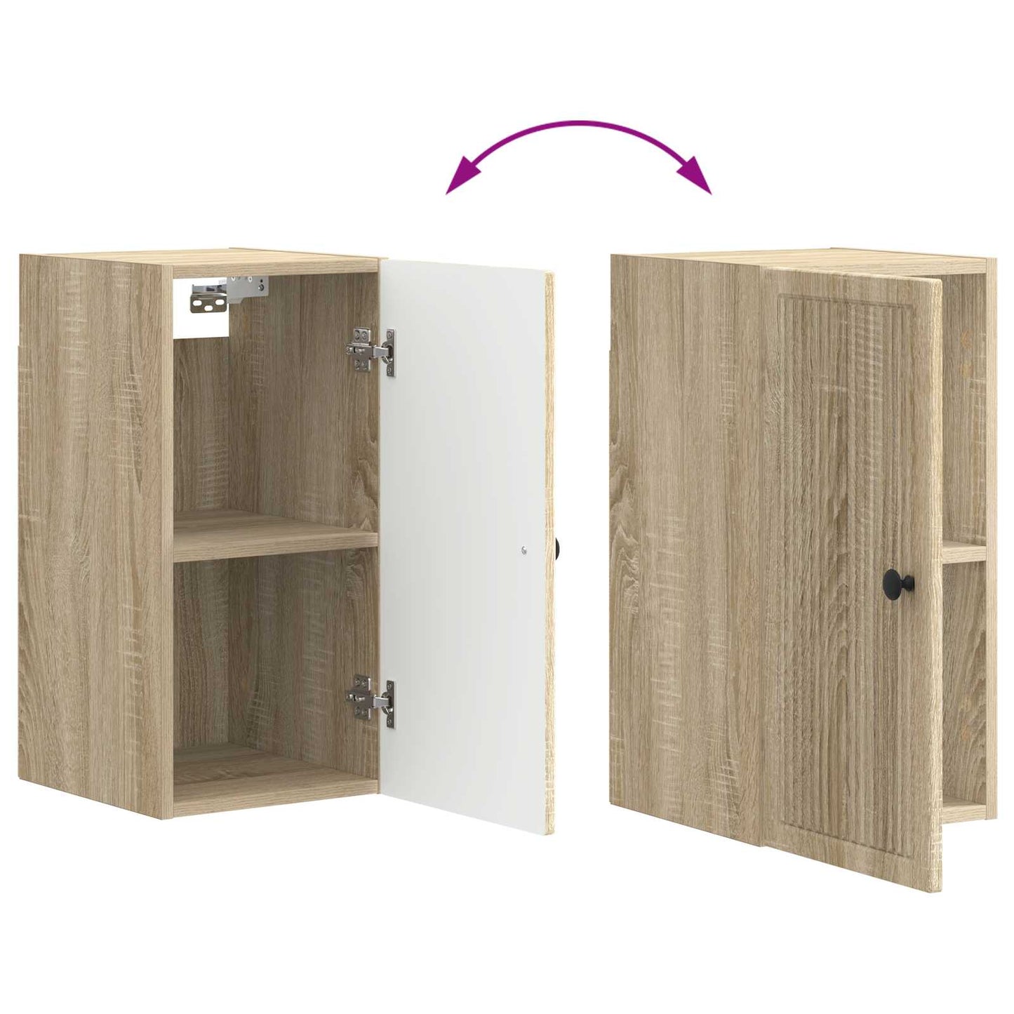 vidaXL Bathroom Wall Cabinet EDE Sonoma Oak 30 x 31 x 59 cm
