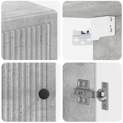 vidaXL Bathroom Wall Cabinet EDE Concrete Grey 30 x 31 x 59 cm
