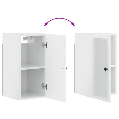 vidaXL Bathroom Wall Cabinet EDE High Gloss White 30 x 31 x 59 cm