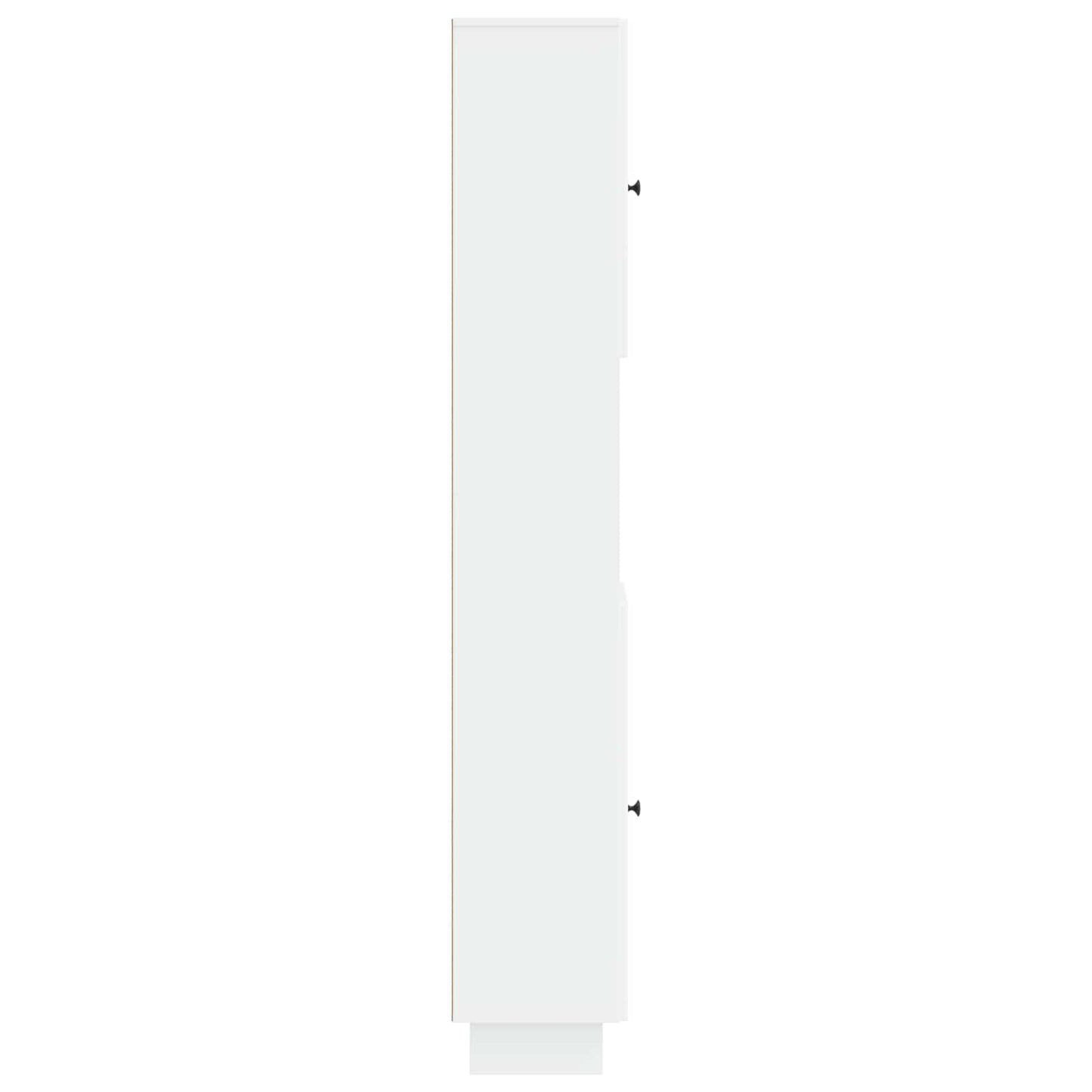 vidaXL Bathroom Cabinet with Open Shelf EDE White 30 x 31 x 190 cm