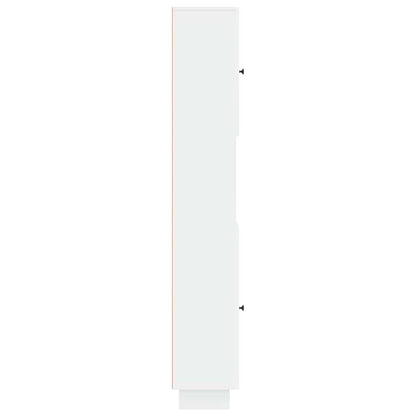 vidaXL Bathroom Cabinet with Open Shelf EDE White 30 x 31 x 190 cm