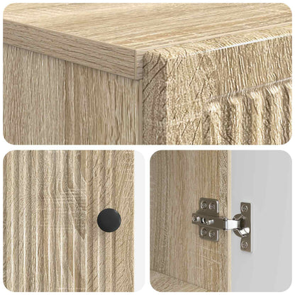 vidaXL Bathroom Cabinet with Open Shelf EDE Sonoma Oak