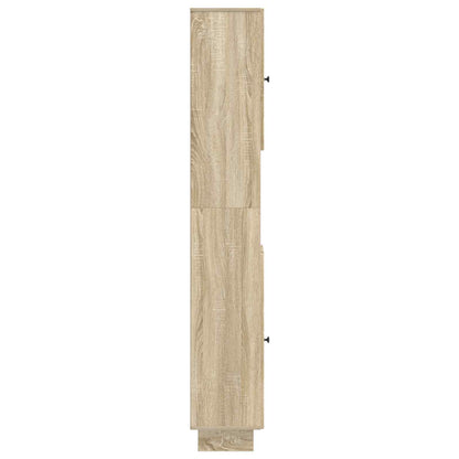 vidaXL Bathroom Cabinet with Open Shelf EDE Sonoma Oak