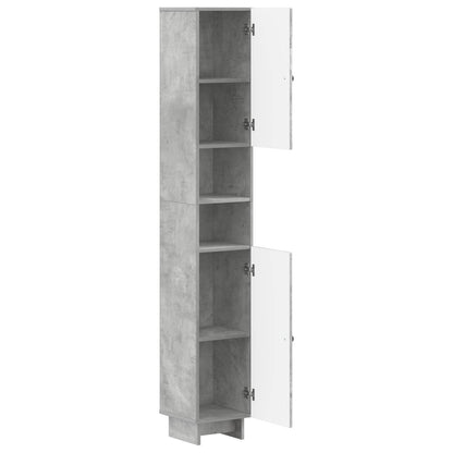 vidaXL Bathroom Cabinet with Open Shelf EDE Concrete Grey