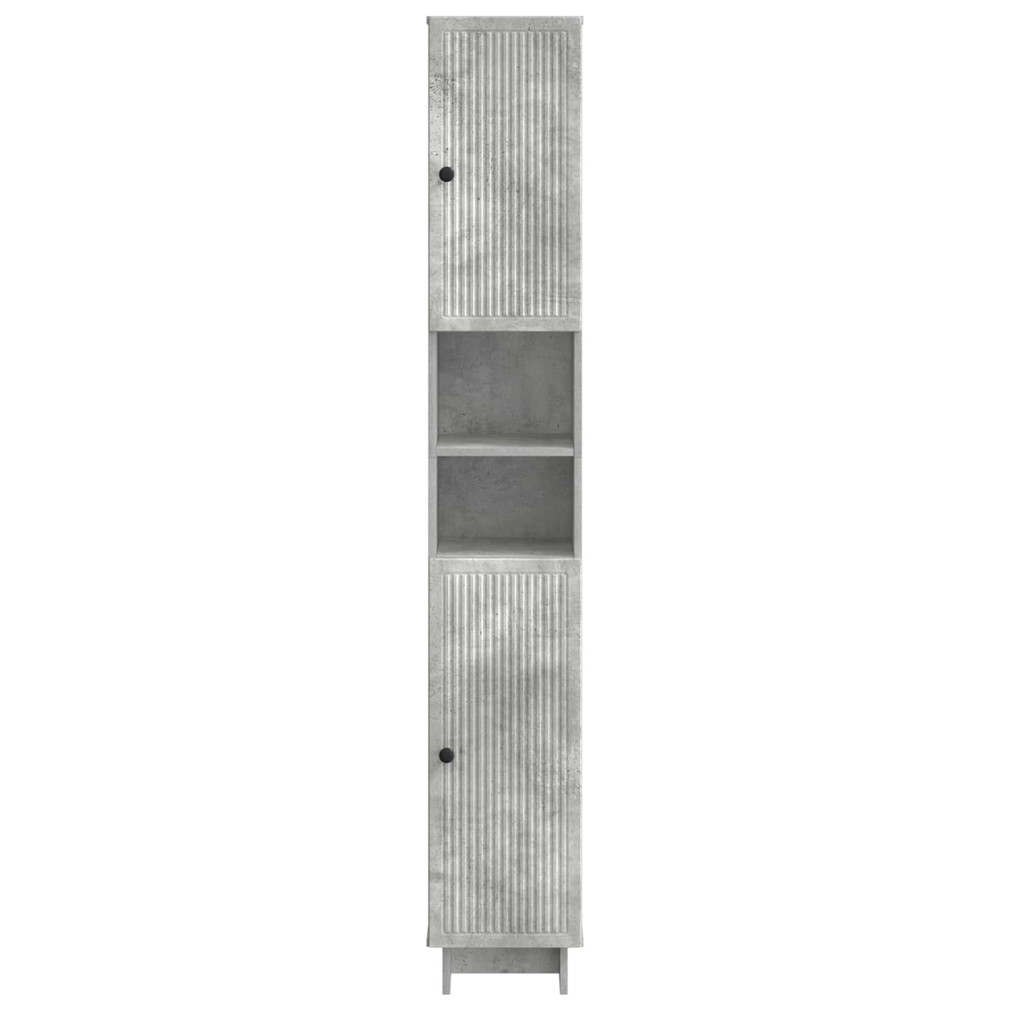 vidaXL Bathroom Cabinet with Open Shelf EDE Concrete Grey