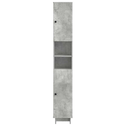 vidaXL Bathroom Cabinet with Open Shelf EDE Concrete Grey